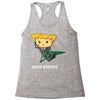 what's in his briefqueso Racerback Tank