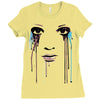 watercolor eyes Ladies Fitted T-Shirt
