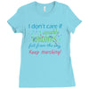 marching band i dont care if sparkly unicorns Ladies Fitted T-Shirt