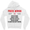 Pisces Woman Zipper Hoodie