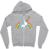 rainbow chainsaw massacre Zipper Hoodie