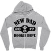 rookie new dad 2017 Zipper Hoodie