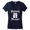 gangsta wrapper Women's V-Neck T-Shirt