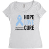 hope love cure stomach cancer awareness Women's Triblend Scoop T-shirt