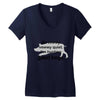 hunting giant hogs Women's V-Neck T-Shirt