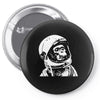 astronaut chimp Pin-back button