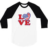star spangled hammered 3/4 Sleeve Shirt