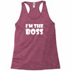 i'm the boss mens Racerback Tank