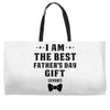 I Am The Best Father's Day Gift Ever Boy Weekender Totes