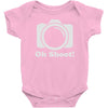 oh shoot camera Baby Onesie