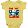 star spangled hammered Baby Onesie