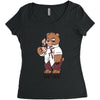 bearly awake Women's Triblend Scoop T-shirt