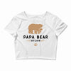 papa bear Crop Top
