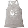 the cat in the box Racerback Tank