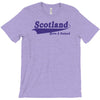 scotland born and raised retro white &amp; navy international country T-Shirt
