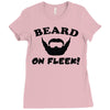 mens beard Ladies Fitted T-Shirt
