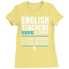 english teacher save lives Ladies Fitted T-Shirt