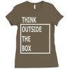 think outside the box Ladies Fitted T-Shirt