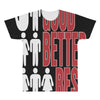 rude good better best, ideal birthday gift or present All Over Men's T-shirt
