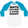 personalised auntie 3/4 Sleeve Shirt