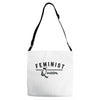 feminist queen Adjustable Strap Totes