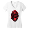 kong gorilla Women's V-Neck T-Shirt