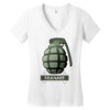 hand grenade military army Women's V-Neck T-Shirt