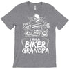 You Cant Scare Me I am Biker Grandpa T-Shirt