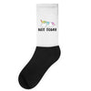 Unicorn Says Not Today Socks