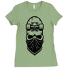 skate skull Ladies Fitted T-Shirt