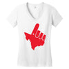 gun 'em down Women's V-Neck T-Shirt