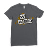 gamer wasd Ladies Fitted T-Shirt