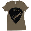 pick jesus bible Ladies Fitted T-Shirt