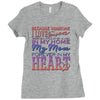 my mom is in heaven forever Ladies Fitted T-Shirt