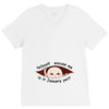 January Peeking Out Asian Baby Boy V-Neck Tee