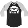 kiss my ass 3/4 Sleeve Shirt