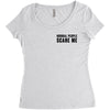 Normal People Scare Me Women's Triblend Scoop T-shirt