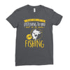 fishing in my head! Ladies Fitted T-Shirt