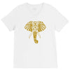tribal print elephant geometric gold animals cool V-Neck Tee