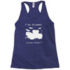 i'm a drummer please shout Racerback Tank