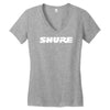 shure logo Women's V-Neck T-Shirt
