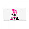 Women's March Hear Our Voice License Plate