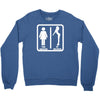your girlfriend vs my girlfriend funny pub jokr  impress your friends! Crewneck Sweatshirt