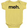 meh geek nerd t shirt funny humor retro Baby Onesie