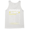 January Girl Facts Aquarius Tank Top
