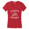 gangsta wrapper Women's V-Neck T-Shirt