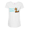foxy nerd Maternity Scoop Neck T-shirt