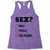 Sex Yes Please Racerback Tank