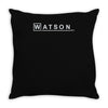 watson md   detective sherlock holmes house doctor tv show logo gift t Throw Pillow