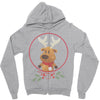 cute deer Zipper Hoodie